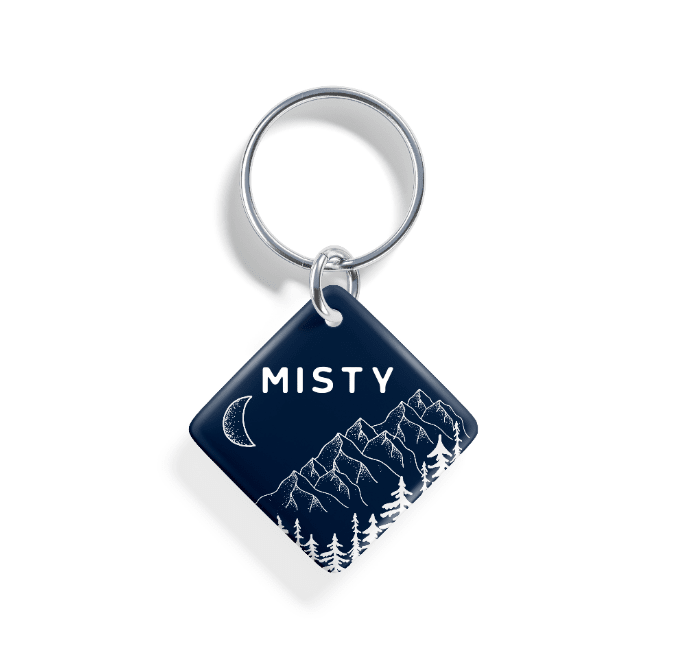 Moonlit Peaks | Pet ID Tag - Alpine Tails Pet Tags