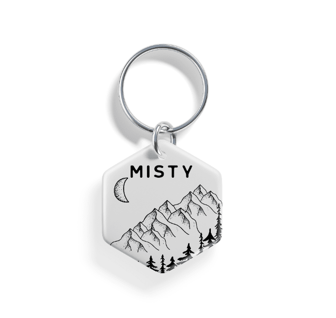 Mountain Peak | Pet ID Tag - Alpine Tails Pet Tags
