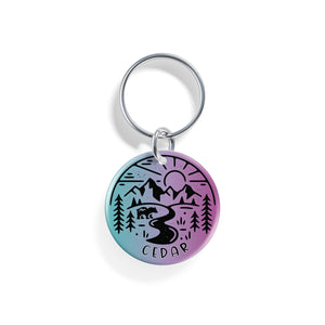 Sunrise | Pet ID Tag - Alpine Tails Pet Tags