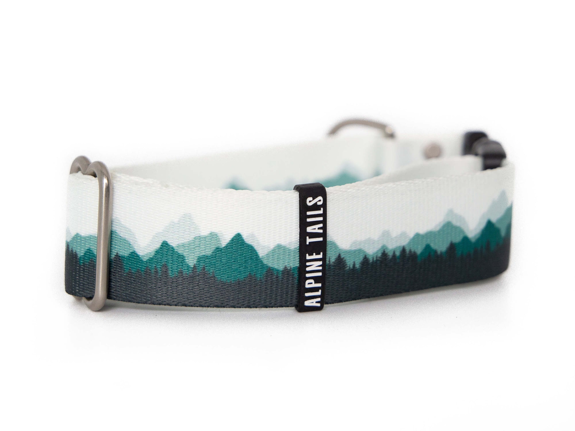 Teal Mountains | Dog collar - Alpine Tails