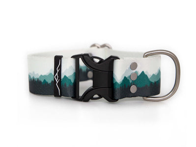 Teal Mountains | Dog collar - Alpine Tails