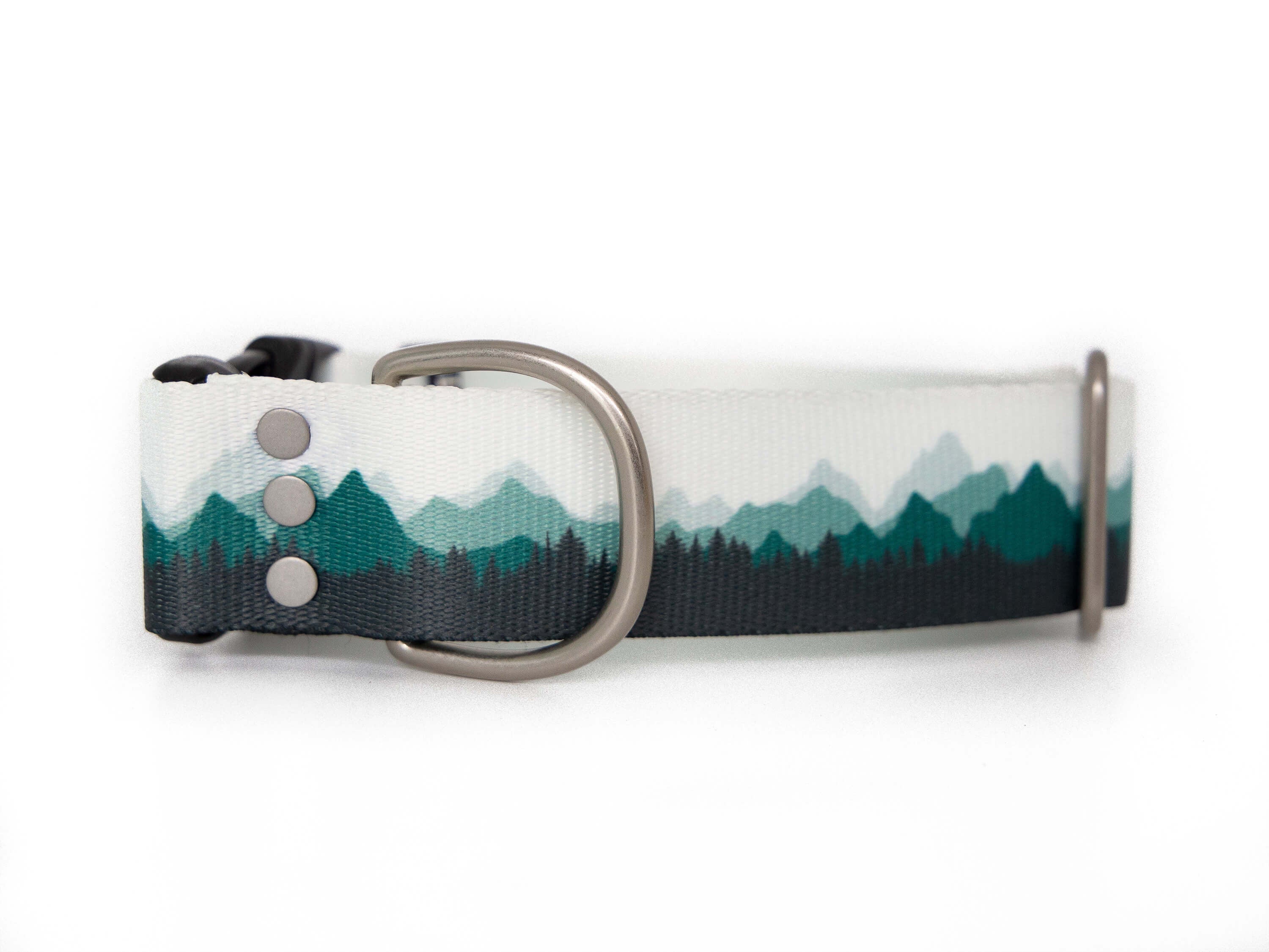 Teal Mountains | Dog collar - Alpine Tails