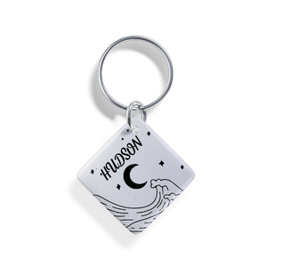 Twilight Waves | Pet ID Tag - Alpine Tails Pet Tags