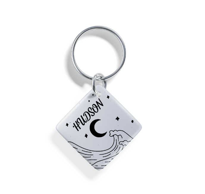 Twilight Waves | Pet ID Tag - Alpine Tails Pet Tags