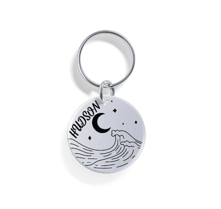 Twilight Waves | Pet ID Tag - Alpine Tails Pet Tags