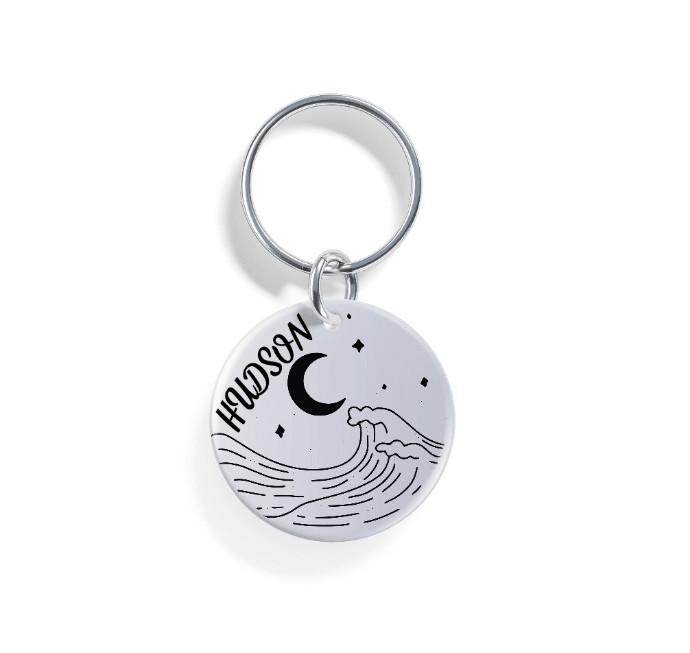 Twilight Waves | Pet ID Tag - Alpine Tails Pet Tags