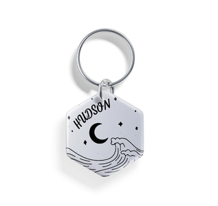 Twilight Waves | Pet ID Tag - Alpine Tails Pet Tags