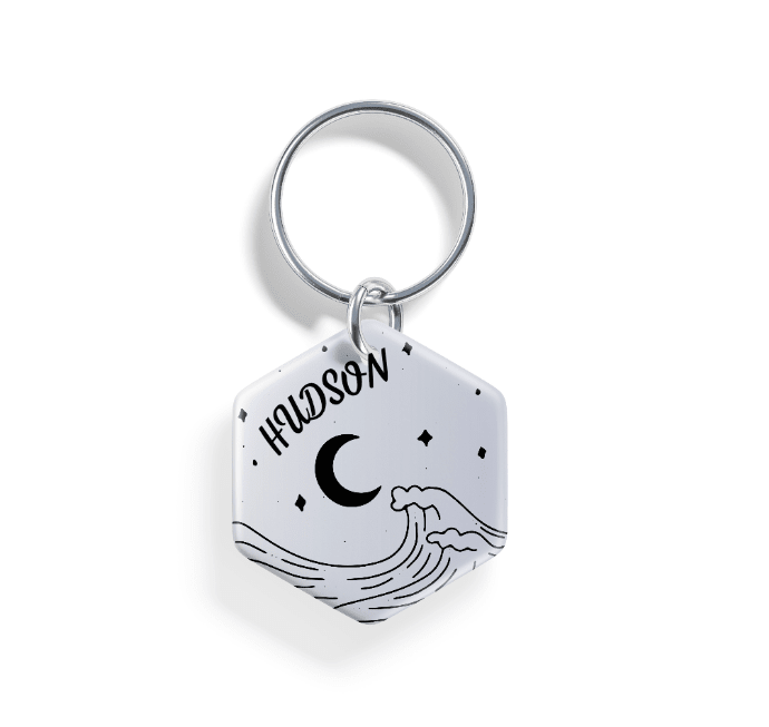 Twilight Waves | Pet ID Tag - Alpine Tails Pet Tags
