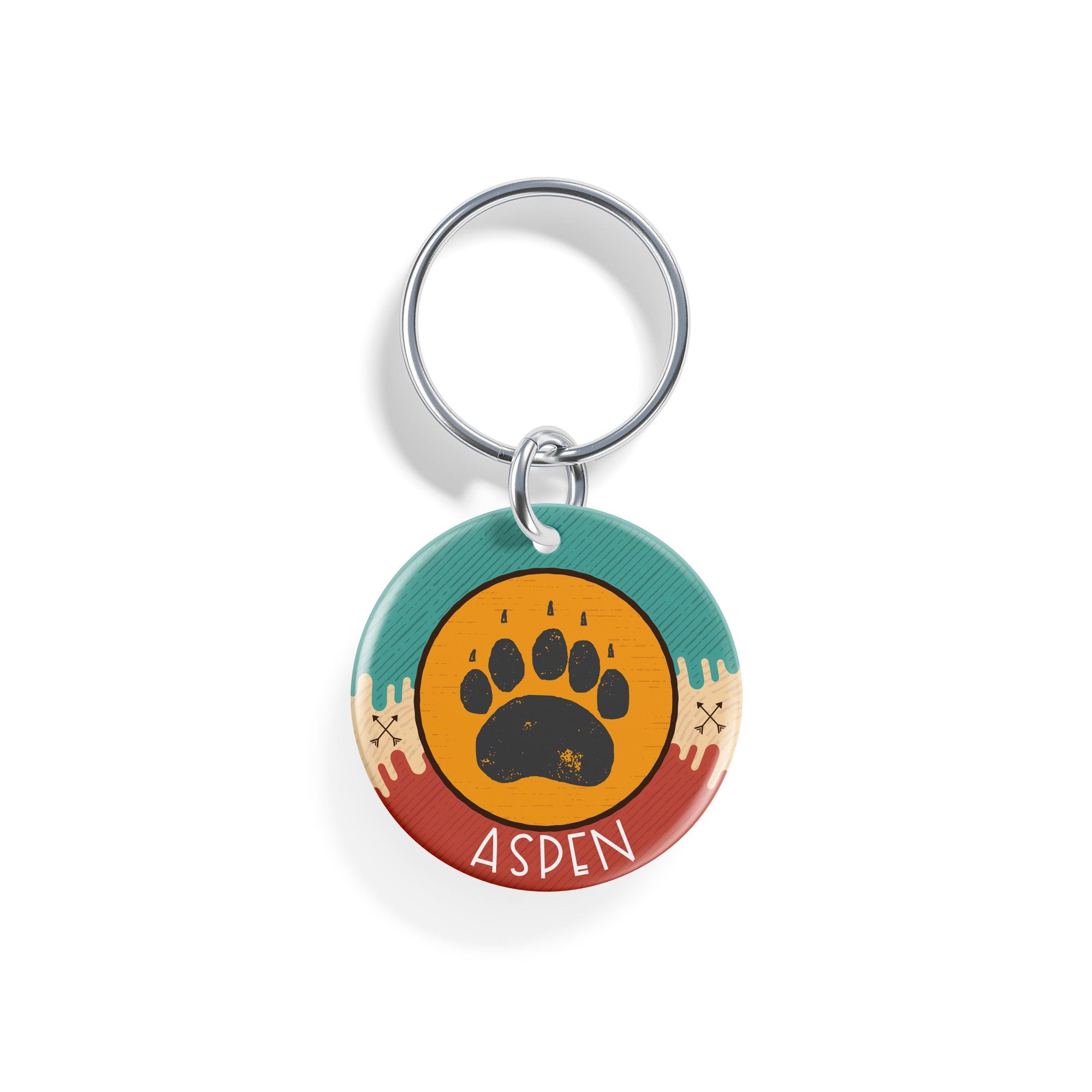 Wild Wolf / Wood | Pet ID Tag - Alpine Tails Pet Tags