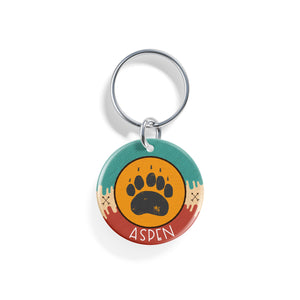 Wild Wolf / Wood | Pet ID Tag - Alpine Tails Pet Tags