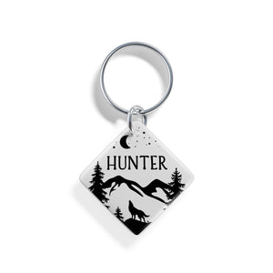 Lone Wolf | Pet ID Tag - Alpine Tails Pet Tags