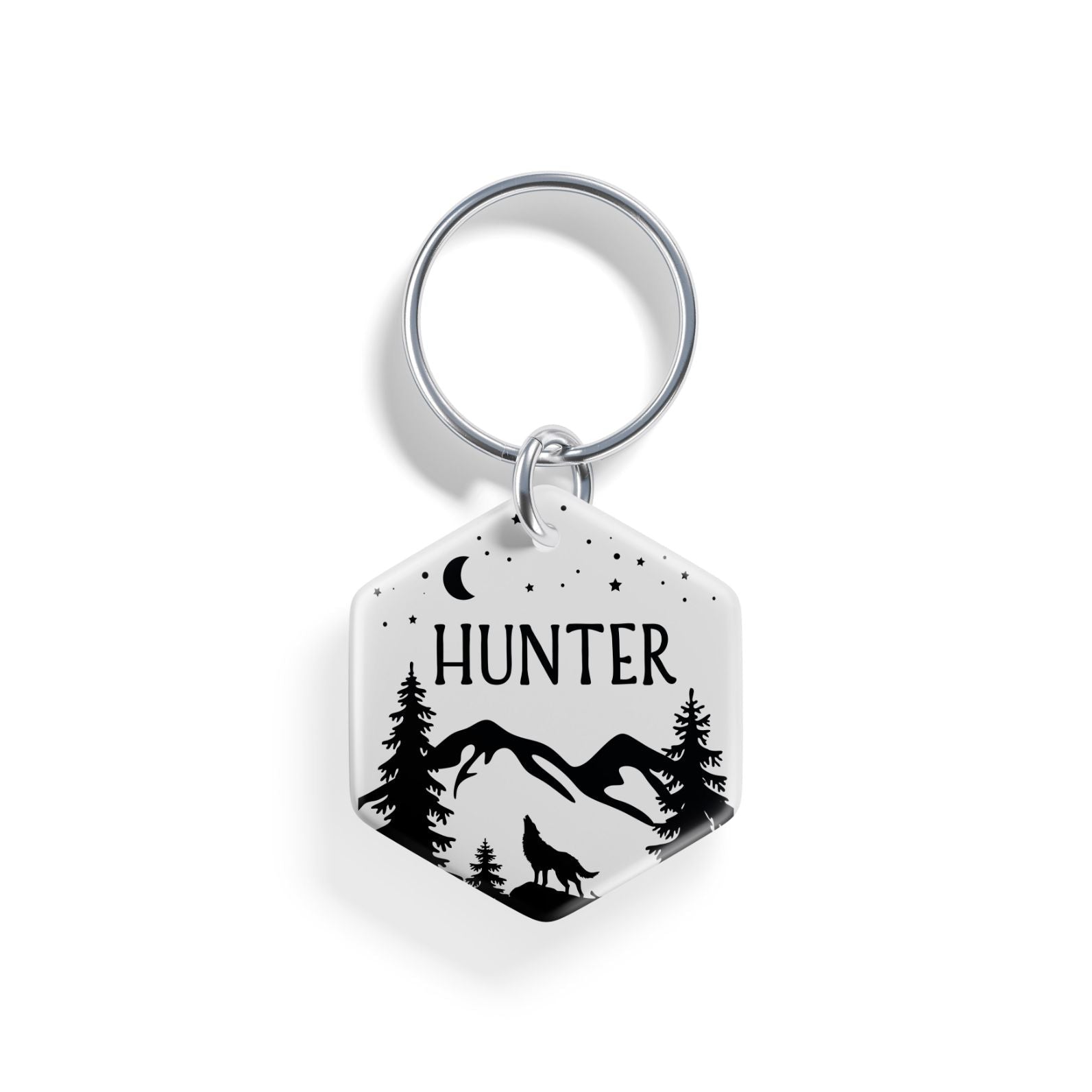 Lone Wolf | Pet ID Tag - Alpine Tails Pet Tags
