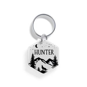 Lone Wolf | Pet ID Tag - Alpine Tails Pet Tags