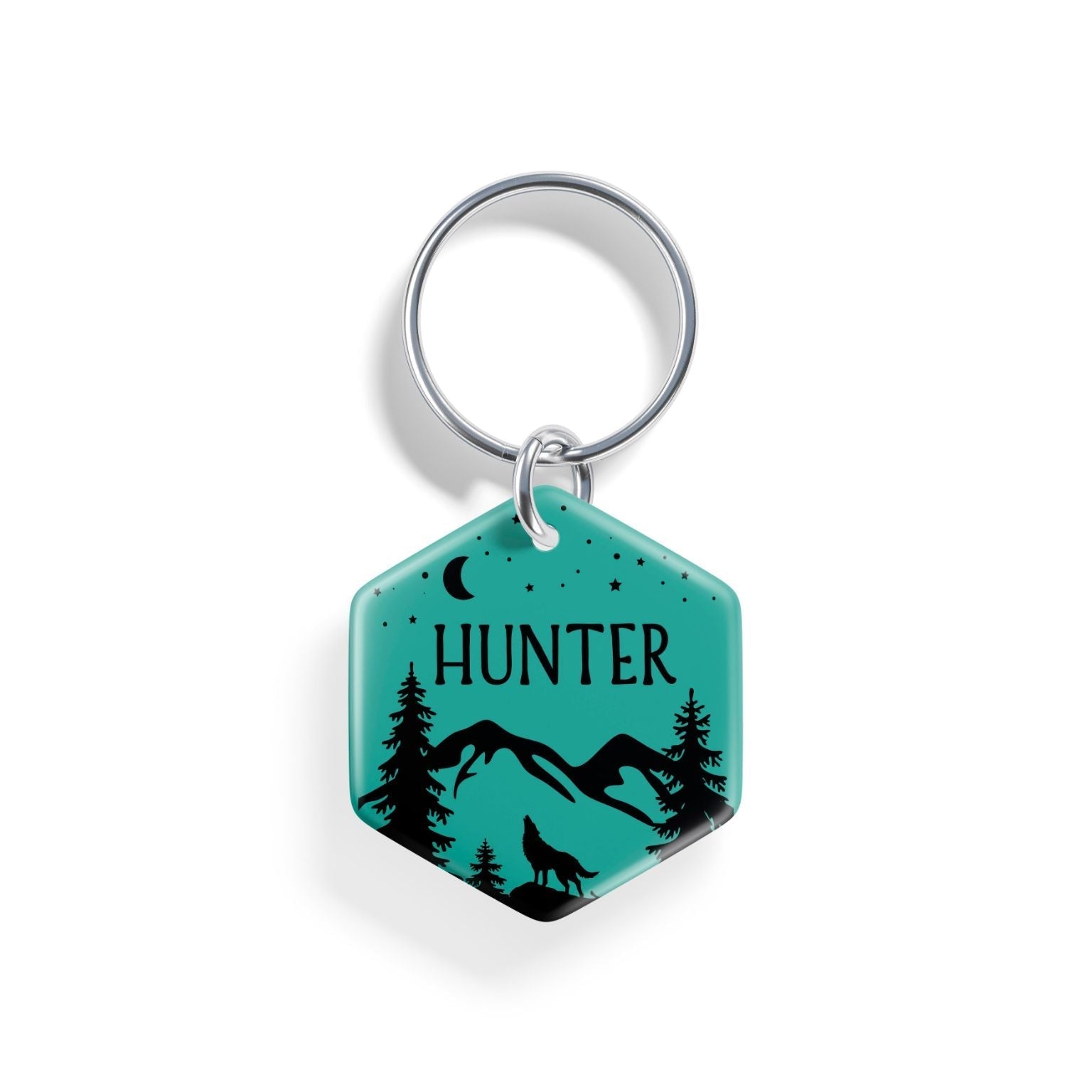 Lone Wolf | Pet ID Tag - Alpine Tails Pet Tags