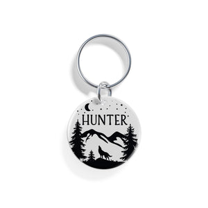 Lone Wolf | Pet ID Tag - Alpine Tails Pet Tags