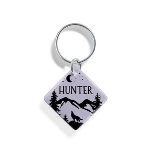 Lone Wolf | Pet ID Tag - Alpine Tails Pet Tags