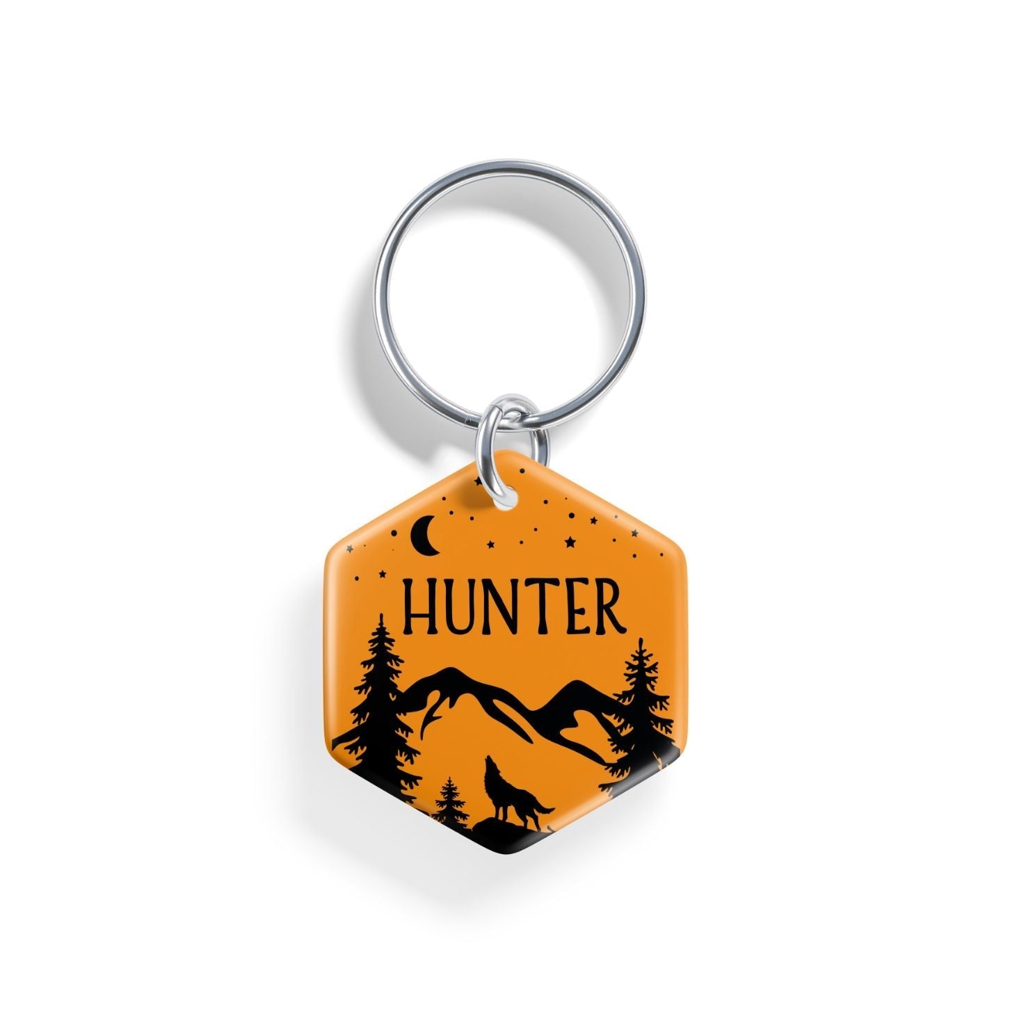 Lone Wolf | Pet ID Tag - Alpine Tails Pet Tags