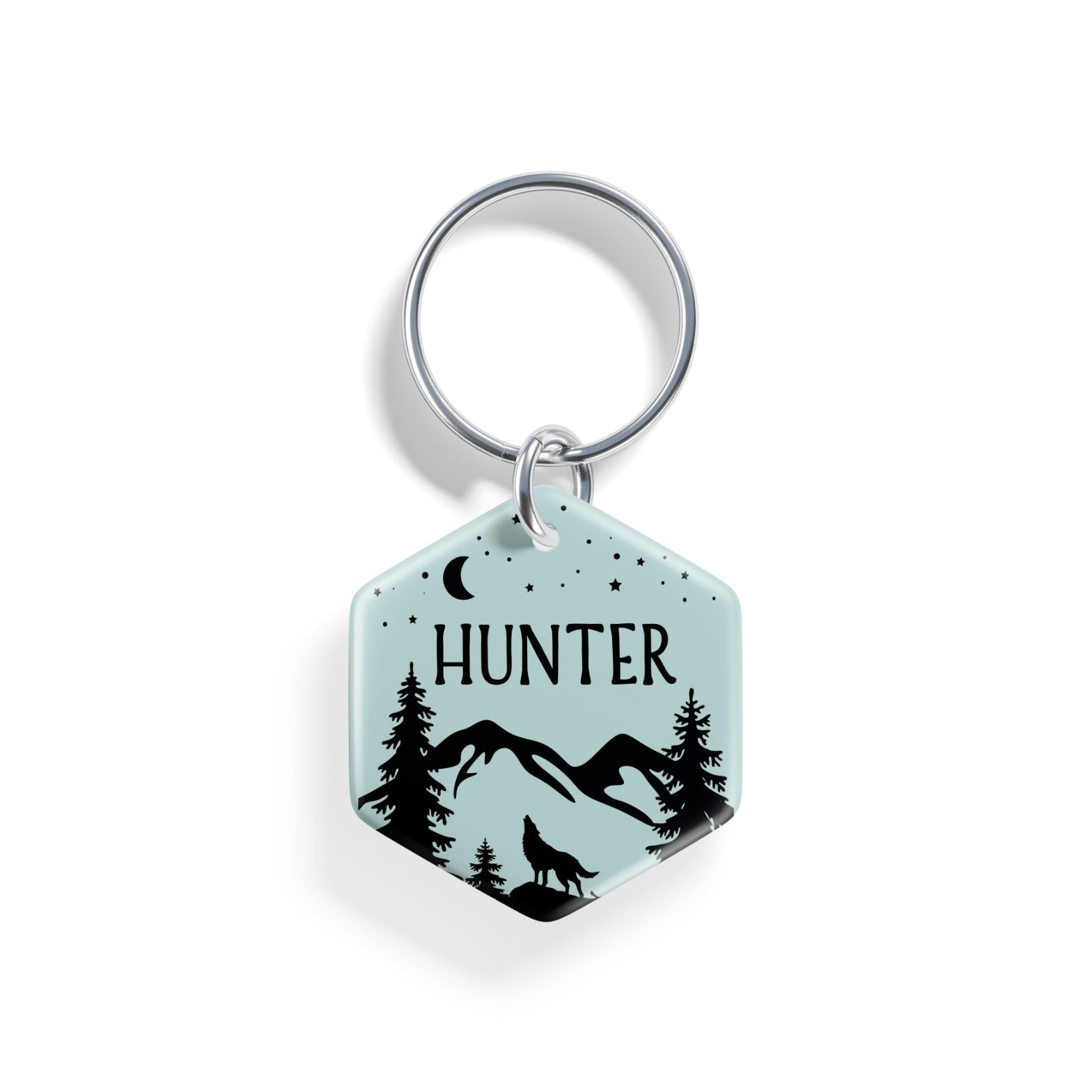 Lone Wolf | Pet ID Tag - Alpine Tails Pet Tags