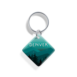 Teal Skies | Pet ID Tag - Alpine Tails Pet Tags