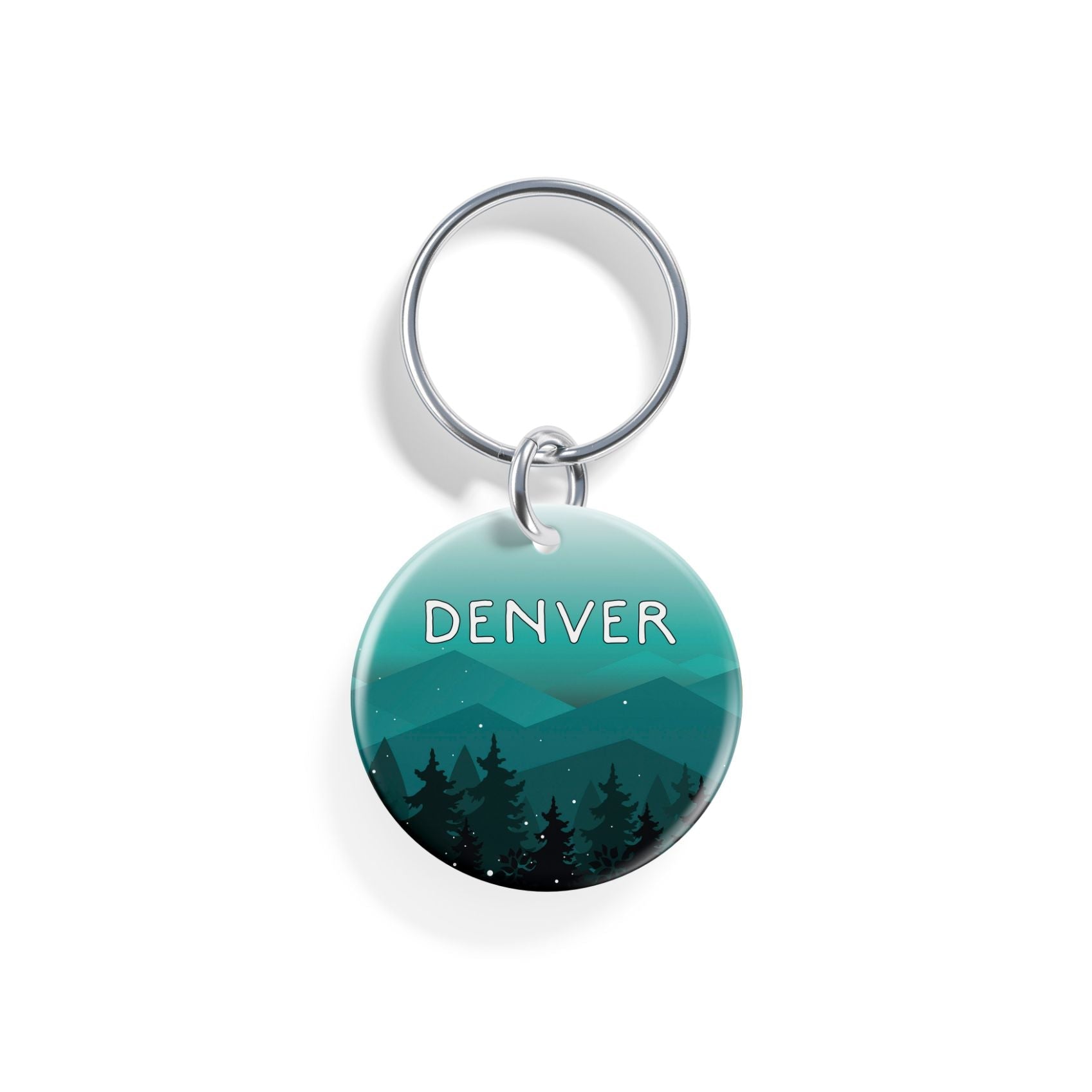 Teal Skies | Pet ID Tag - Alpine Tails Pet Tags