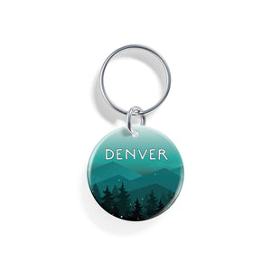 Teal Skies | Pet ID Tag - Alpine Tails Pet Tags