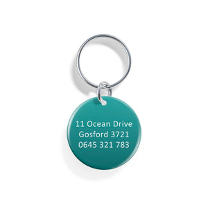 Teal Skies | Pet ID Tag - Alpine Tails Pet Tags