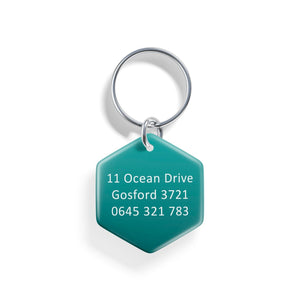 Teal Skies | Pet ID Tag - Alpine Tails Pet Tags